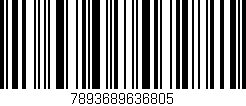 Código de barras (EAN, GTIN, SKU, ISBN): '7893689636805'