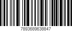 Código de barras (EAN, GTIN, SKU, ISBN): '7893689638847'