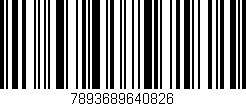 Código de barras (EAN, GTIN, SKU, ISBN): '7893689640826'
