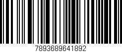 Código de barras (EAN, GTIN, SKU, ISBN): '7893689641892'