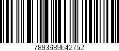 Código de barras (EAN, GTIN, SKU, ISBN): '7893689642752'