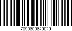 Código de barras (EAN, GTIN, SKU, ISBN): '7893689643070'