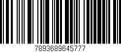 Código de barras (EAN, GTIN, SKU, ISBN): '7893689645777'