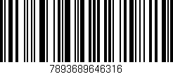 Código de barras (EAN, GTIN, SKU, ISBN): '7893689646316'