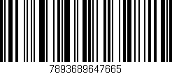 Código de barras (EAN, GTIN, SKU, ISBN): '7893689647665'
