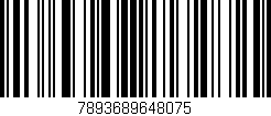 Código de barras (EAN, GTIN, SKU, ISBN): '7893689648075'