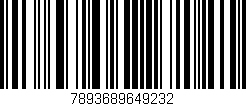 Código de barras (EAN, GTIN, SKU, ISBN): '7893689649232'