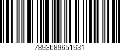 Código de barras (EAN, GTIN, SKU, ISBN): '7893689651631'