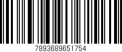 Código de barras (EAN, GTIN, SKU, ISBN): '7893689651754'