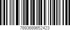 Código de barras (EAN, GTIN, SKU, ISBN): '7893689652423'