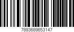 Código de barras (EAN, GTIN, SKU, ISBN): '7893689653147'