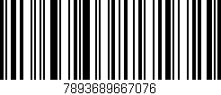 Código de barras (EAN, GTIN, SKU, ISBN): '7893689667076'
