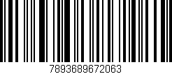 Código de barras (EAN, GTIN, SKU, ISBN): '7893689672063'