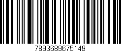 Código de barras (EAN, GTIN, SKU, ISBN): '7893689675149'