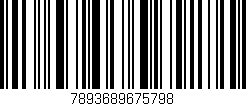 Código de barras (EAN, GTIN, SKU, ISBN): '7893689675798'