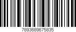 Código de barras (EAN, GTIN, SKU, ISBN): '7893689675835'