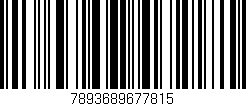 Código de barras (EAN, GTIN, SKU, ISBN): '7893689677815'