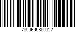 Código de barras (EAN, GTIN, SKU, ISBN): '7893689680327'