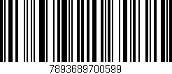 Código de barras (EAN, GTIN, SKU, ISBN): '7893689700599'