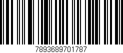 Código de barras (EAN, GTIN, SKU, ISBN): '7893689701787'