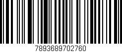 Código de barras (EAN, GTIN, SKU, ISBN): '7893689702760'