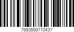 Código de barras (EAN, GTIN, SKU, ISBN): '7893689710437'