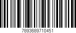 Código de barras (EAN, GTIN, SKU, ISBN): '7893689710451'