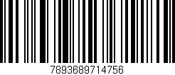 Código de barras (EAN, GTIN, SKU, ISBN): '7893689714756'