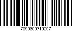 Código de barras (EAN, GTIN, SKU, ISBN): '7893689719287'