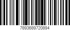 Código de barras (EAN, GTIN, SKU, ISBN): '7893689720894'
