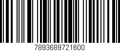 Código de barras (EAN, GTIN, SKU, ISBN): '7893689721600'