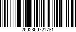Código de barras (EAN, GTIN, SKU, ISBN): '7893689721761'