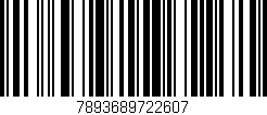 Código de barras (EAN, GTIN, SKU, ISBN): '7893689722607'