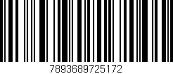 Código de barras (EAN, GTIN, SKU, ISBN): '7893689725172'