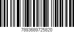 Código de barras (EAN, GTIN, SKU, ISBN): '7893689725820'