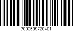 Código de barras (EAN, GTIN, SKU, ISBN): '7893689728401'
