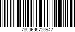 Código de barras (EAN, GTIN, SKU, ISBN): '7893689738547'