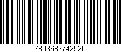 Código de barras (EAN, GTIN, SKU, ISBN): '7893689742520'