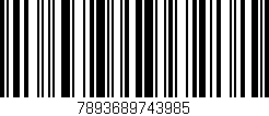 Código de barras (EAN, GTIN, SKU, ISBN): '7893689743985'