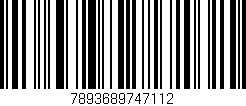 Código de barras (EAN, GTIN, SKU, ISBN): '7893689747112'
