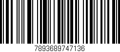 Código de barras (EAN, GTIN, SKU, ISBN): '7893689747136'