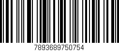 Código de barras (EAN, GTIN, SKU, ISBN): '7893689750754'