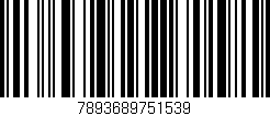 Código de barras (EAN, GTIN, SKU, ISBN): '7893689751539'