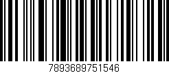 Código de barras (EAN, GTIN, SKU, ISBN): '7893689751546'