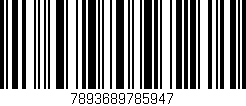 Código de barras (EAN, GTIN, SKU, ISBN): '7893689785947'