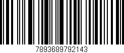 Código de barras (EAN, GTIN, SKU, ISBN): '7893689792143'