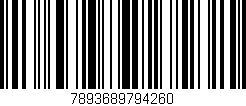 Código de barras (EAN, GTIN, SKU, ISBN): '7893689794260'