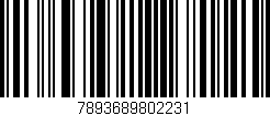 Código de barras (EAN, GTIN, SKU, ISBN): '7893689802231'