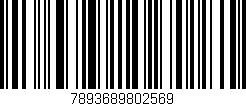 Código de barras (EAN, GTIN, SKU, ISBN): '7893689802569'