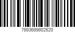 Código de barras (EAN, GTIN, SKU, ISBN): '7893689802620'